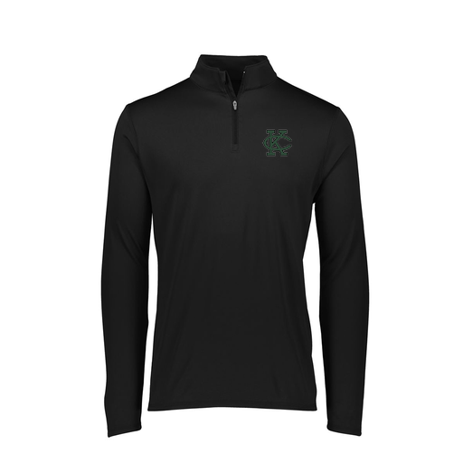 [FTLQFLBK-FAXS-LOGO1] Decker Women's Flex-Lite 1/4 Zip Shirt (Female Adult XS, Black, Logo 1)