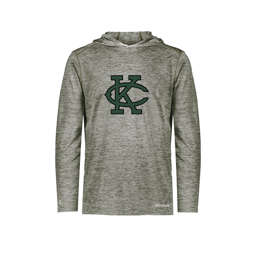 [FOLHCGGY-AS-LOGO1] Decker Men's Charge Hoodie (Adult S, Gray, Logo 1)