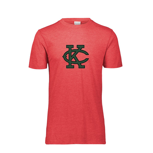 [FTSCUBRD-YS-LOGO1] Decker Youth Tri-Blend T-Shirt - Short Sleeve (Youth S, Red, Logo 1)