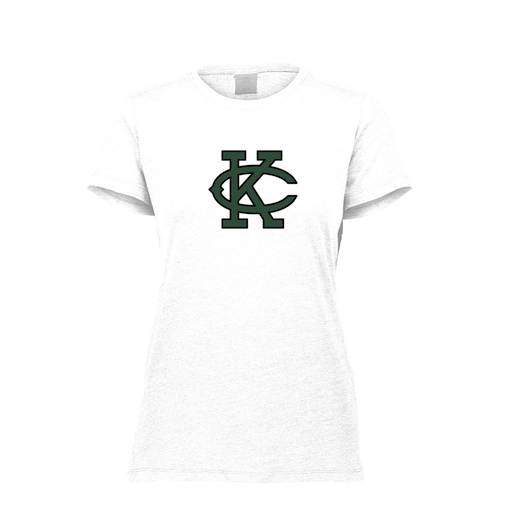 [FTSCUBWH-FAXS-LOGO1] Decker Women's Tri-Blend T-Shirt - Short Sleeve (Female Adult XS, White, Logo 1)
