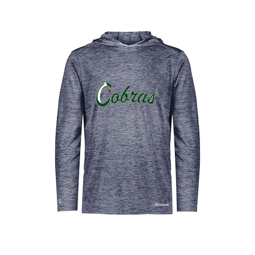 [FOLHCGNV-AS-LOGO2] Decker Men's Charge Hoodie (Adult S, Navy, Logo 2)