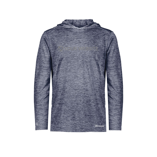 [FOLHCGNV-AS-LOGO3] Decker Men's Charge Hoodie (Adult S, Navy, Logo 3)